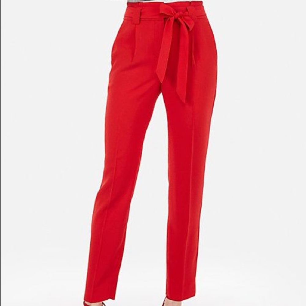 NWT Express Mid-rise Tie Ankle Pant